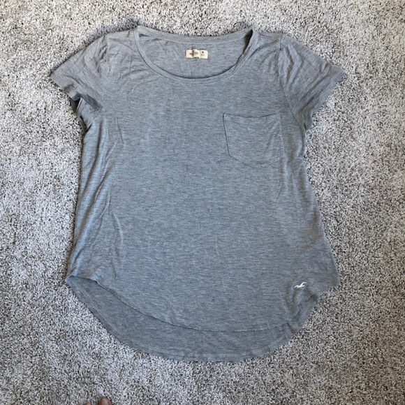 Hollister Easy Pocket T-Shirt Grey - Picture 2 of 5